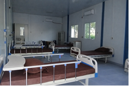 Klinik Darurat Waskita menggunakan baja modular Krakatau Steel Group di Kabupaten Bener Meriah, Provinsi Aceh