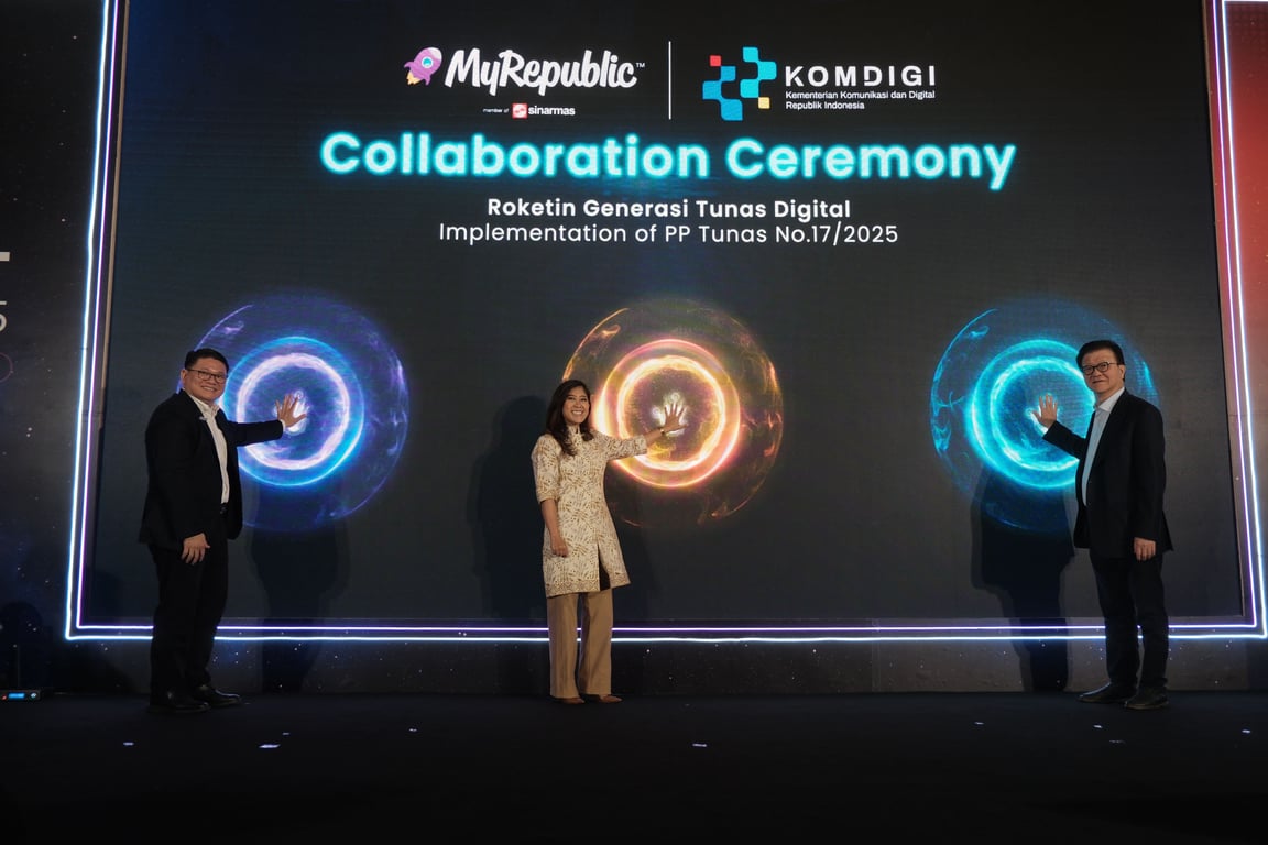 Collaboration Ceremony Roketin Generasi Tunas Digital MyRepublic indonesia & Komdigi