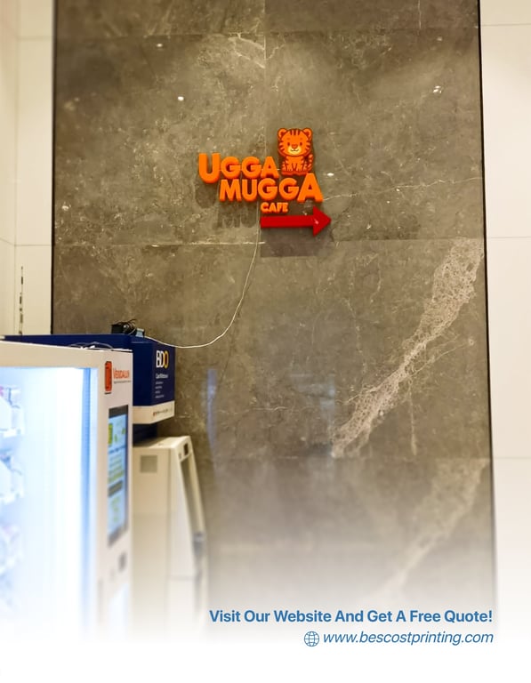 Mall Signage Installed by Bescost Printing