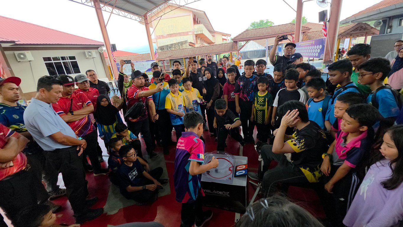 On-going school program by Kelab Gasing Beyblade (KSGB)