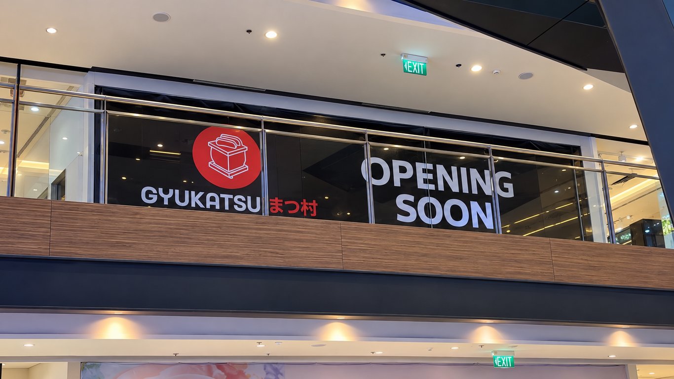 Gyukatsu BGC storefront at Park Triangle Mall, ahead of its November 2026 opening.