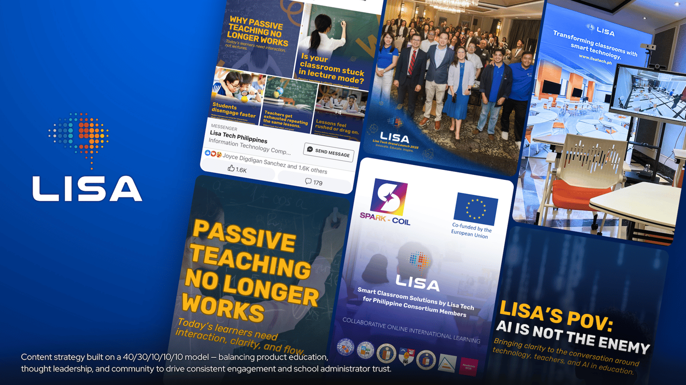 Lisa Tech Smart Classroom deployment for Philippine schools.