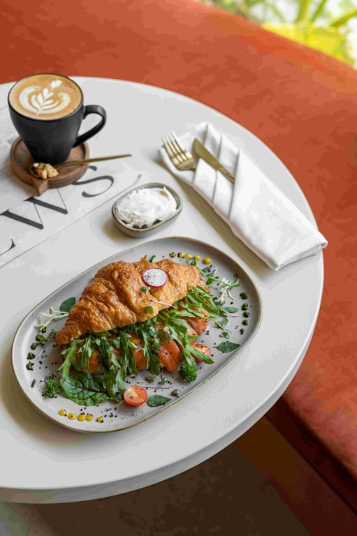 Salmon Croissant ASAI Cafe