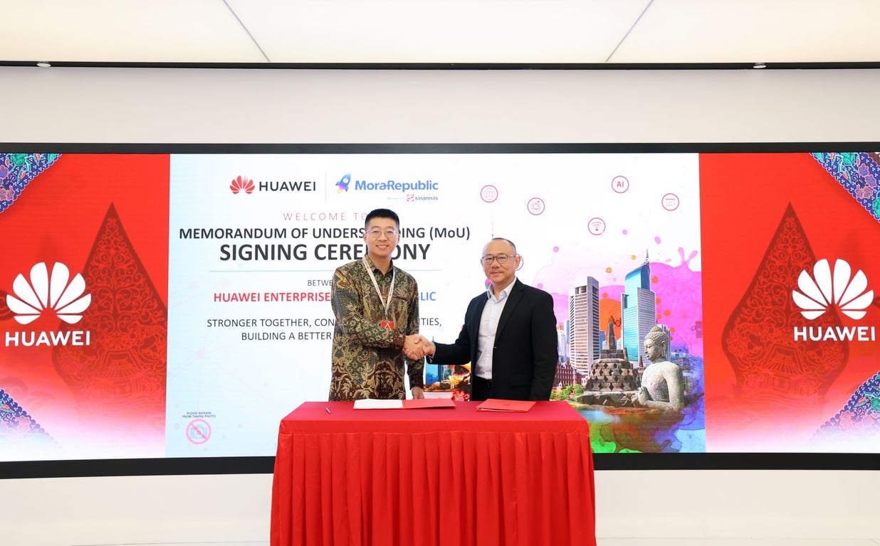 Signing Ceremony MoraRepublic & Huawei Indonesia