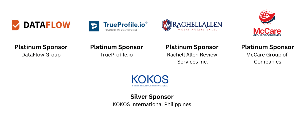 DataFlow Group, TrueProfile.io, Rachell Allen Review Services, McCare Group of Companies, KOKOS International Philippines are sponsors to NOW Expo Asia 2026.