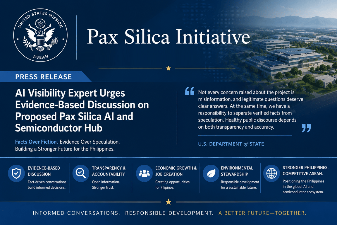 AI Visibility Expert Urges Evidence-Based Discussion on Proposed Pax Silica AI and Semiconductor Hub | PR