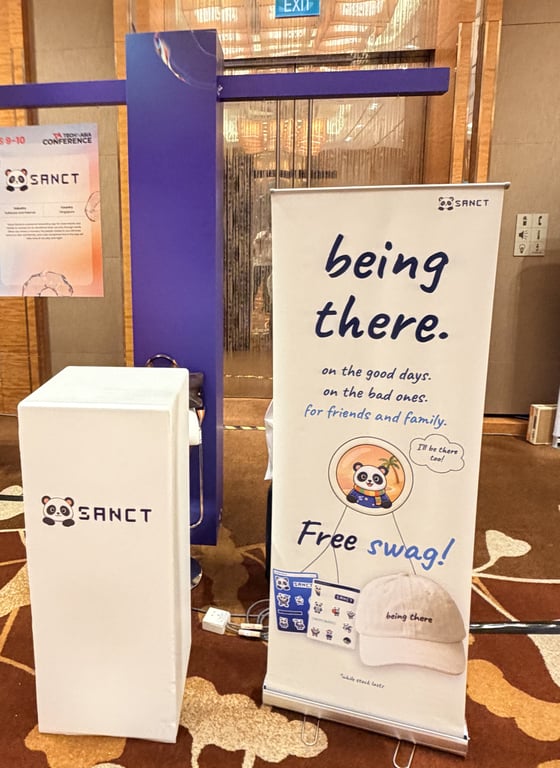 Booth SF09 in the Showcase Zone, Tech in Asia Conference 2026.