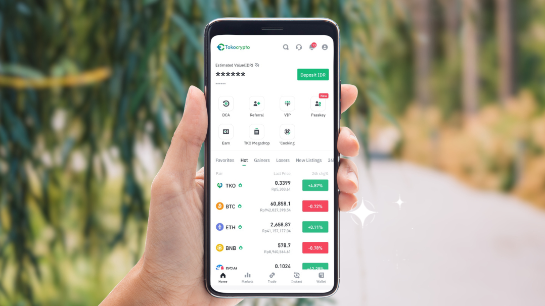 Ilustrasi platform perdagagangan aset kripto, Tokocrypto. Sumber: Tokocrypto.