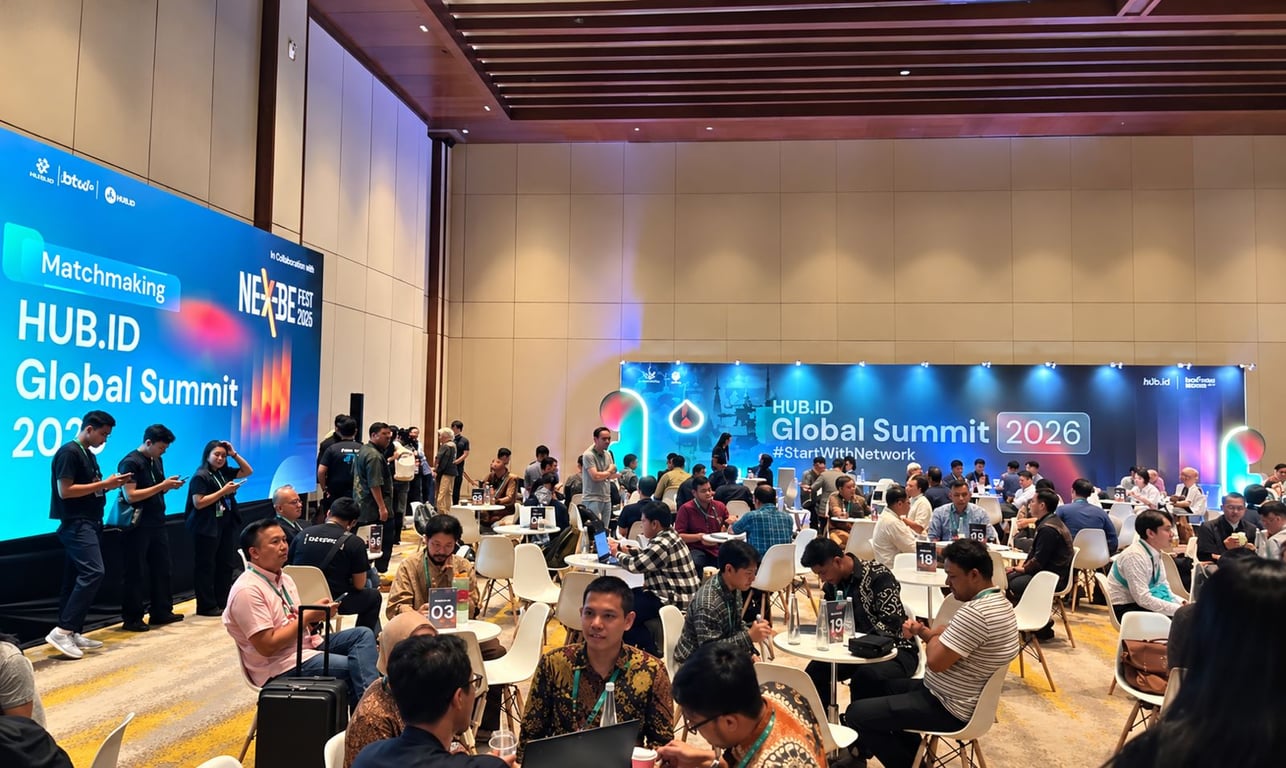 HUB.ID Global Summit startup–investor matchmaking (Photo:@abagrafigra)