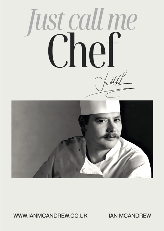 Cover of Just Call Me Chef, the signed hardback included in the Founding Member Bundle