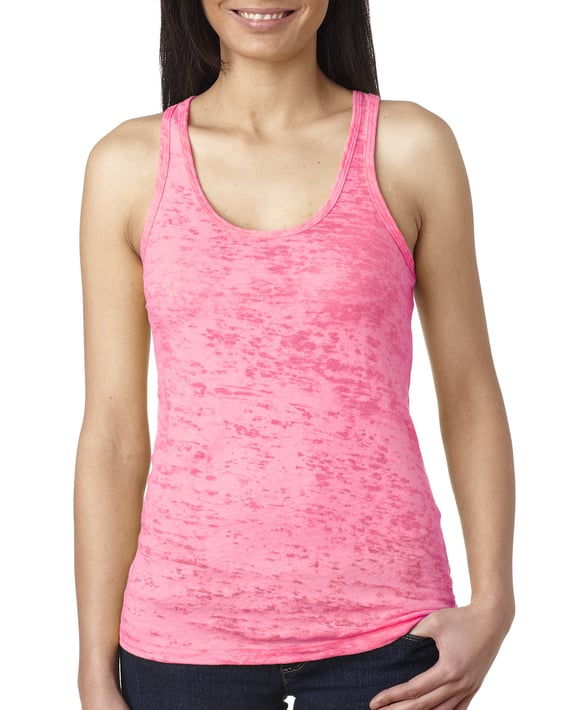 Front view of Ladies’ Burnout Racerback Tank