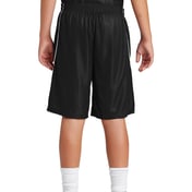 Back view of Youth PosiCharge® Mesh Reversible Spliced Short