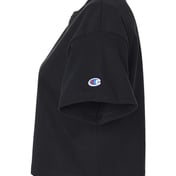 Side view of Women’s Heritage Jersey Crop T-Shirt