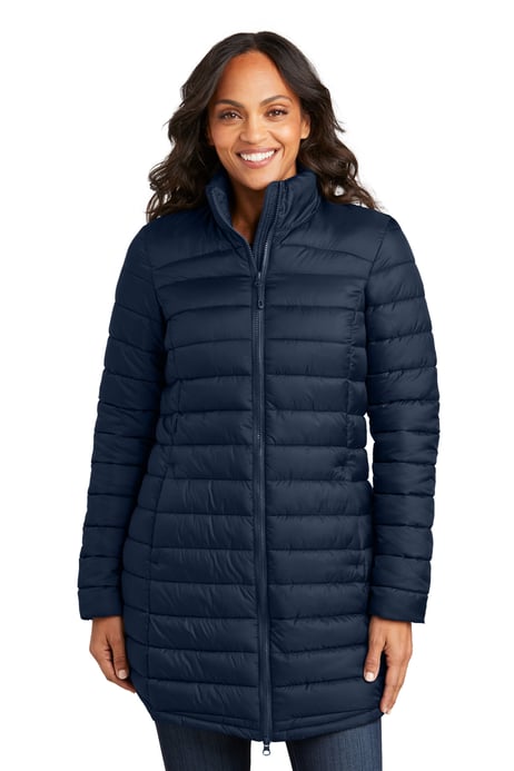 Front view of Women's Horizon Puffy Long Jacket