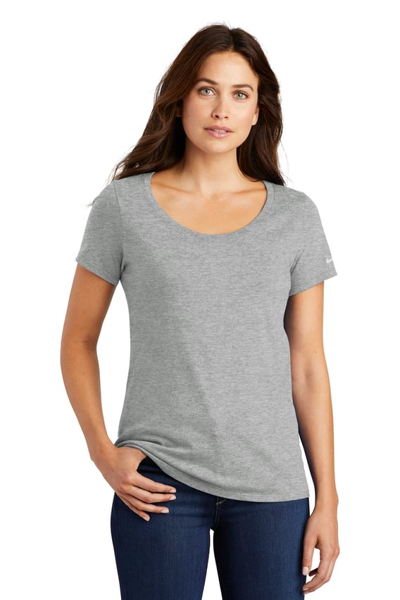 Front view of Ladies Core Cotton Scoop Neck Tee