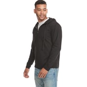 Side view of Adult Laguna French Terry Full-Zip Hooded Sweatshirt