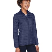 Side view of Women’s Prevail Packable Puffer Jacket