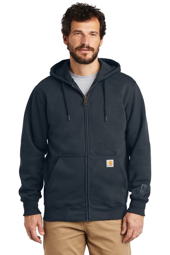 Front view of Rain Defender &reg; Paxton Heavyweight Hooded Zip-Front Sweatshirt