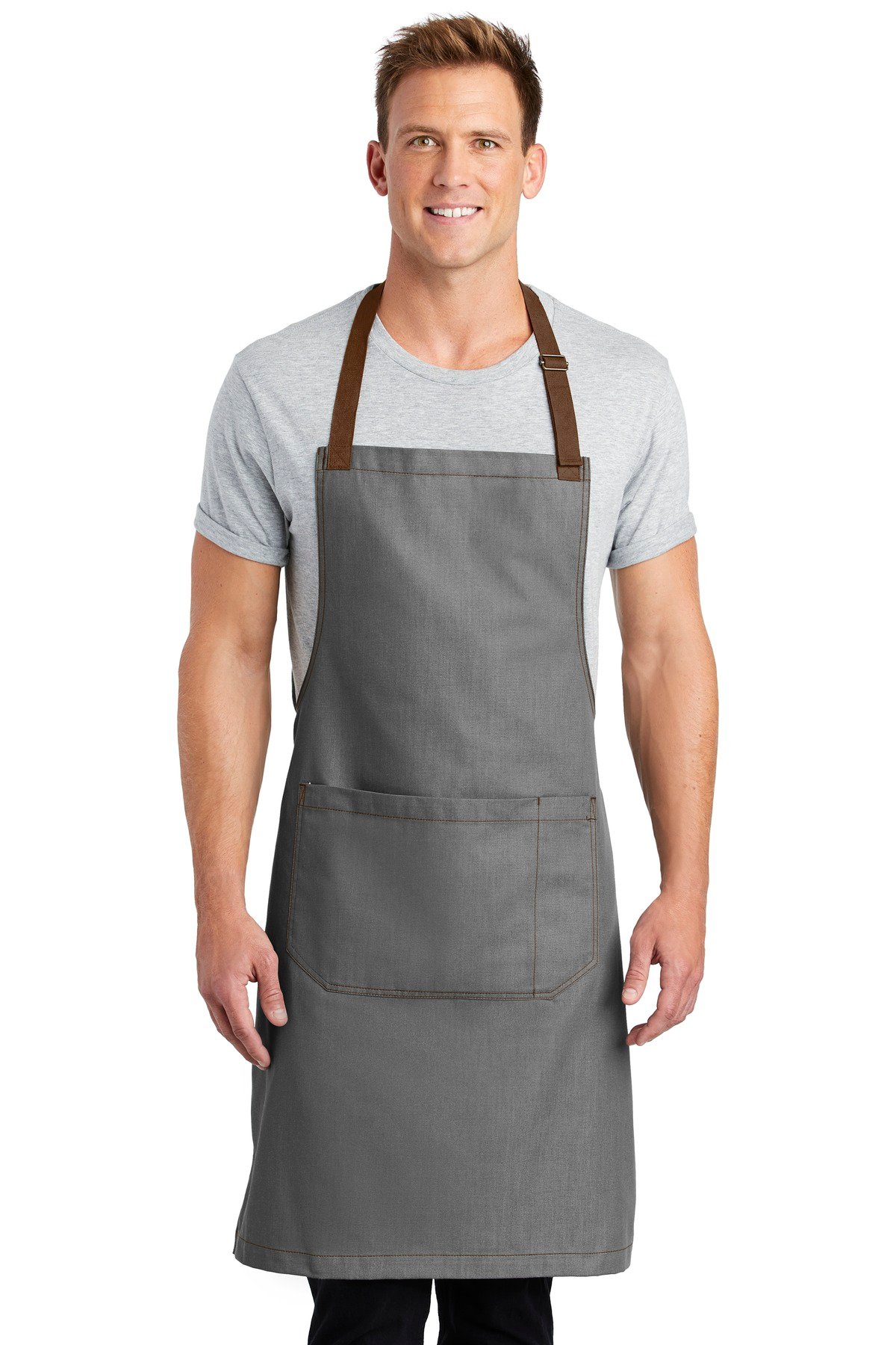Front view of Market Full-Length Bib Apron