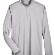 Front view of Zone Sonic Heather Performance Quarter-Zip Pullover