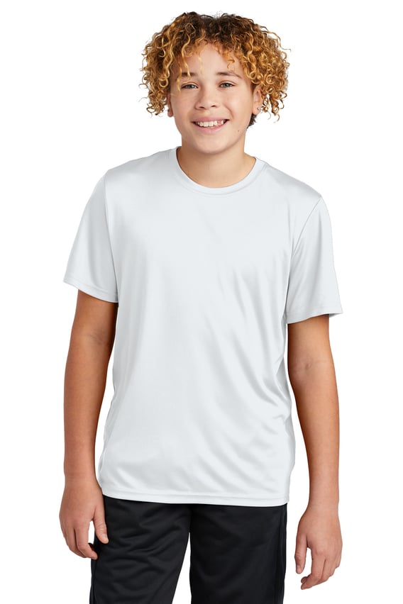 Front view of Youth PosiCharge® Re-Compete Tee