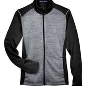 Front view of Women’s Newbury Colorblock Mélange Fleece Full-Zip Jacket