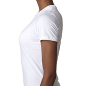Side view of Ladies’ CVC T-Shirt