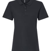Front view of Softstyle® Women’s Pique Polo