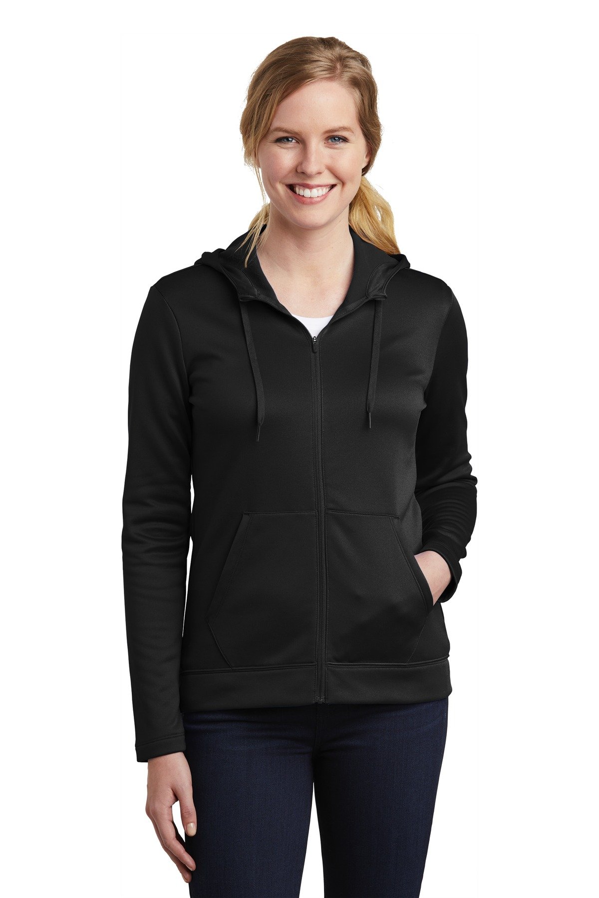 Front view of Women’s Therma-FIT Full-Zip Fleece Hoodie