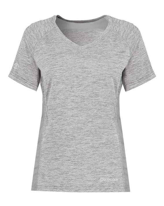 Front view of Women’s Electrify CoolCore® V-Neck T-Shirt