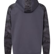 Back view of Tahoe Camo Fleece Hooded Sweatshirt