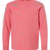 Front view of Garment-Dyed Youth Long Sleeve T-Shirt