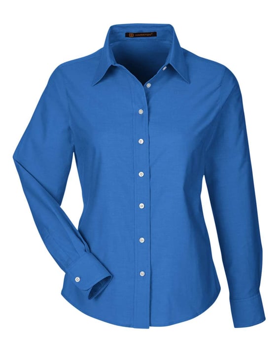Front view of Women’s Long Sleeve Oxford Dress Shirt