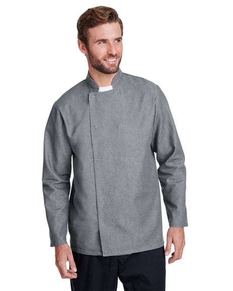 Front view of Denim Chef's Jacket