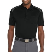 Front view of Select Snag-Proof Two Way Colorblock Pocket Polo