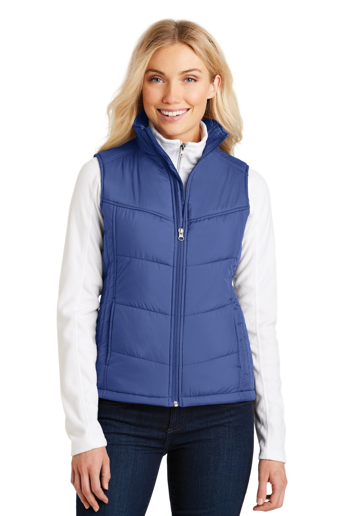 Front view of Women’s Puffy Vest