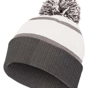 Front view of 8 1/2″ Reflective Knit Beanie