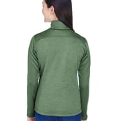 Back view of Ladies’ Newbury Colorblock M Lange Fleece Full-Zip