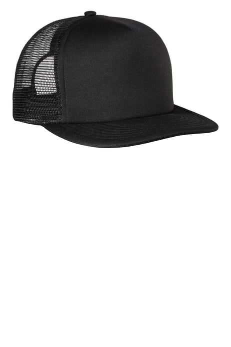 Frontview ofFlat Bill Snapback Trucker Cap