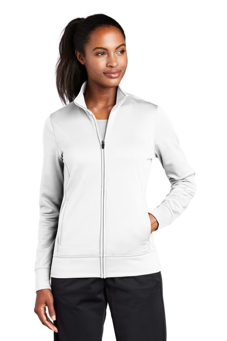 Front view of Ladies Sport-Wick® Fleece Full-Zip Jacket