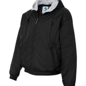 Side view of Fleece Lined Hooded Jacket