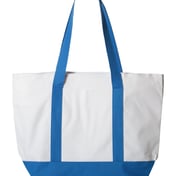 Front view of Bay View Giant Zippered Tote