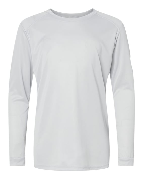 Front view of Youth Long Islander Performance Long Sleeve T-Shirt