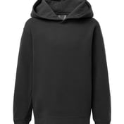 Front view of Garment-Dyed Youth Lightweight Fleece Hooded Sweatshirt