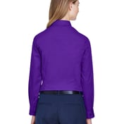 Back view of Ladies’ Operate Long-Sleeve Twill Shirt