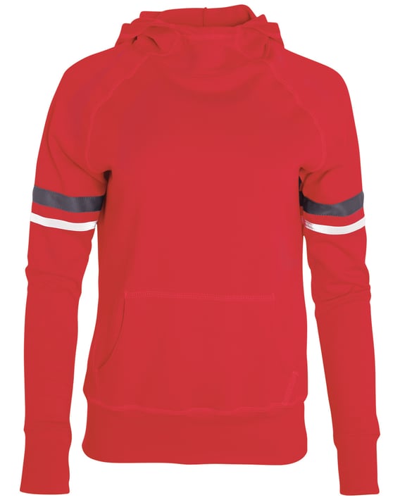 Front view of Girls Spry Hooded Sweatshirt
