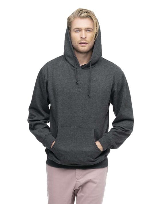 Front view of Heathered Hooded Sweatshirt