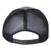 Back view of Faux Waxy Trucker Cap