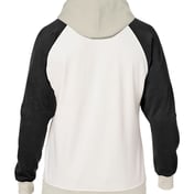 Back view of Vintage Tricolor Hooded Sweatshirt