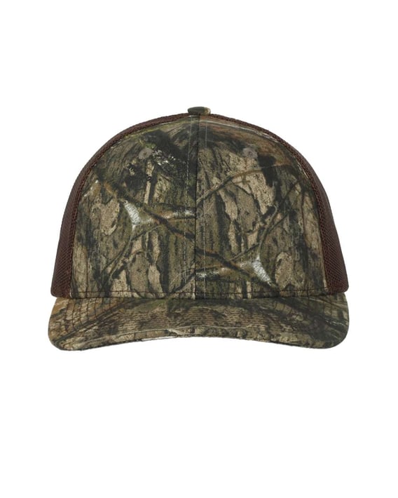 Front view of Camo Trucker Cap